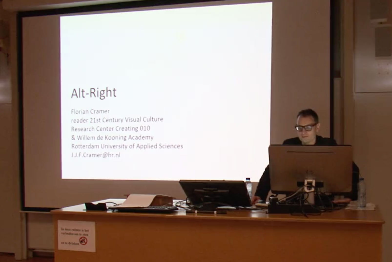 Alt-Right, A Lecture by Florian Cramer: Screening